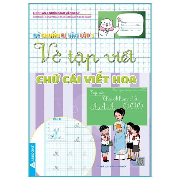 bé chuẩn bị vào lớp 1 - vở tập viết chữ cái viết hoa