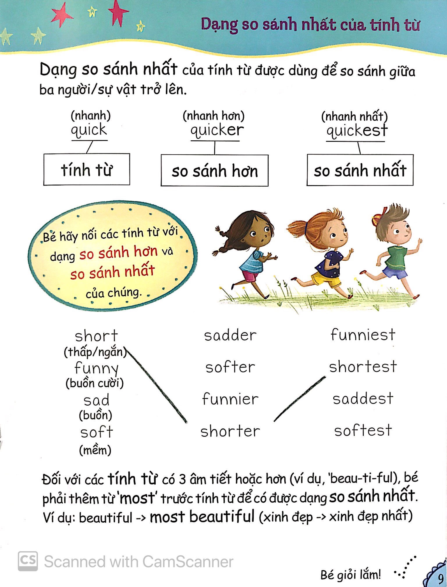 bé học ngữ pháp tiếng anh - tính từ (5 - 7 tuổi) - Ảnh 7