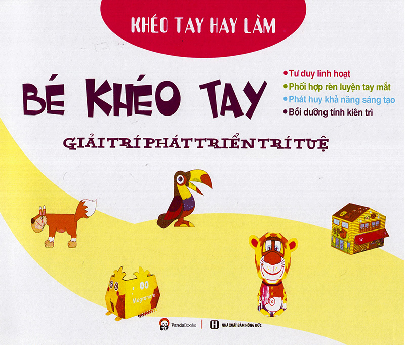 bé khéo tay - cắt và dán hình 3d - giải trí phát triển trí tuệ - Ảnh 3