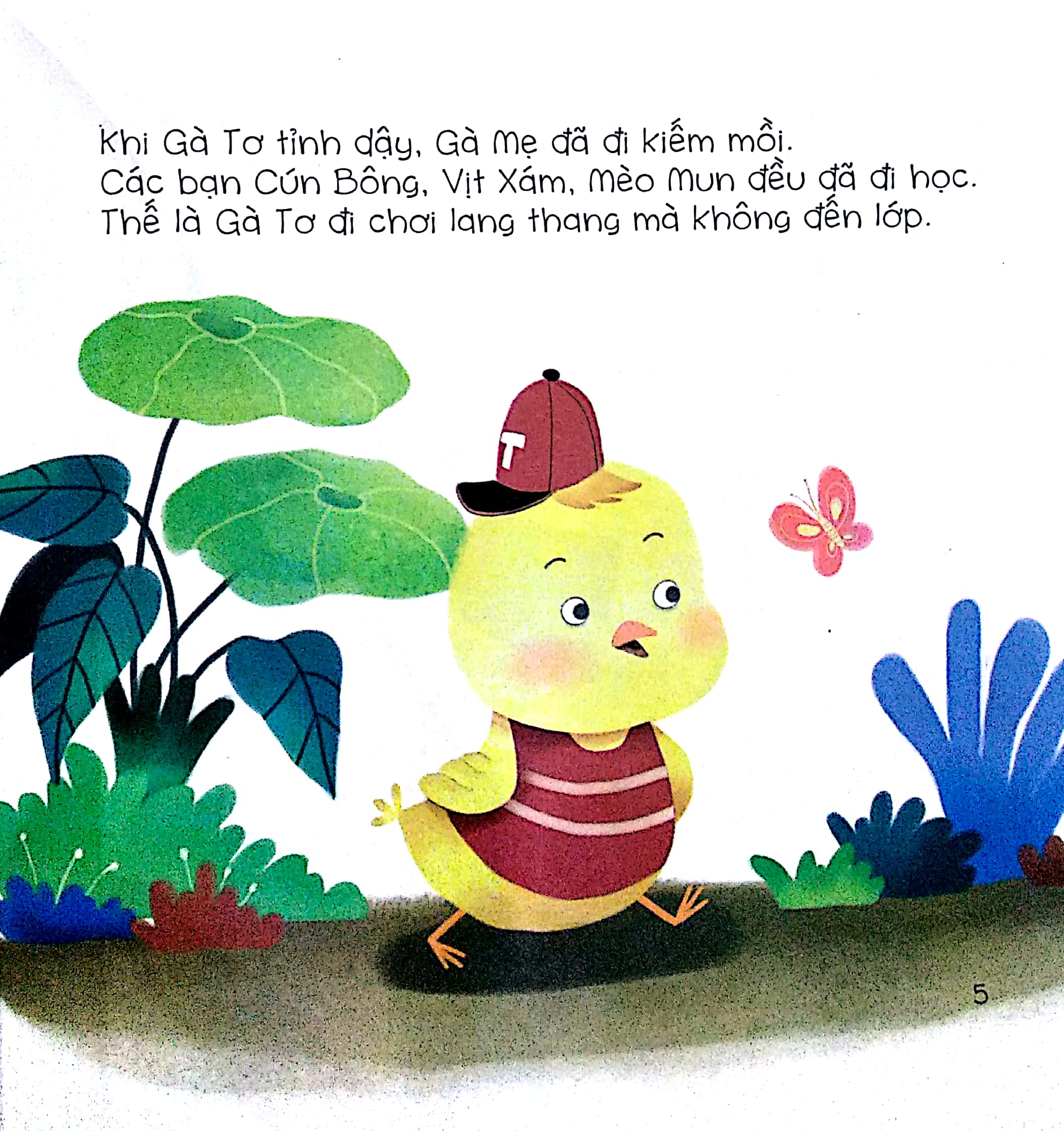 bé tập kể chuyện - mỗi tuần một câu chuyện - gà tơ đi học (tái bản) - Ảnh 5
