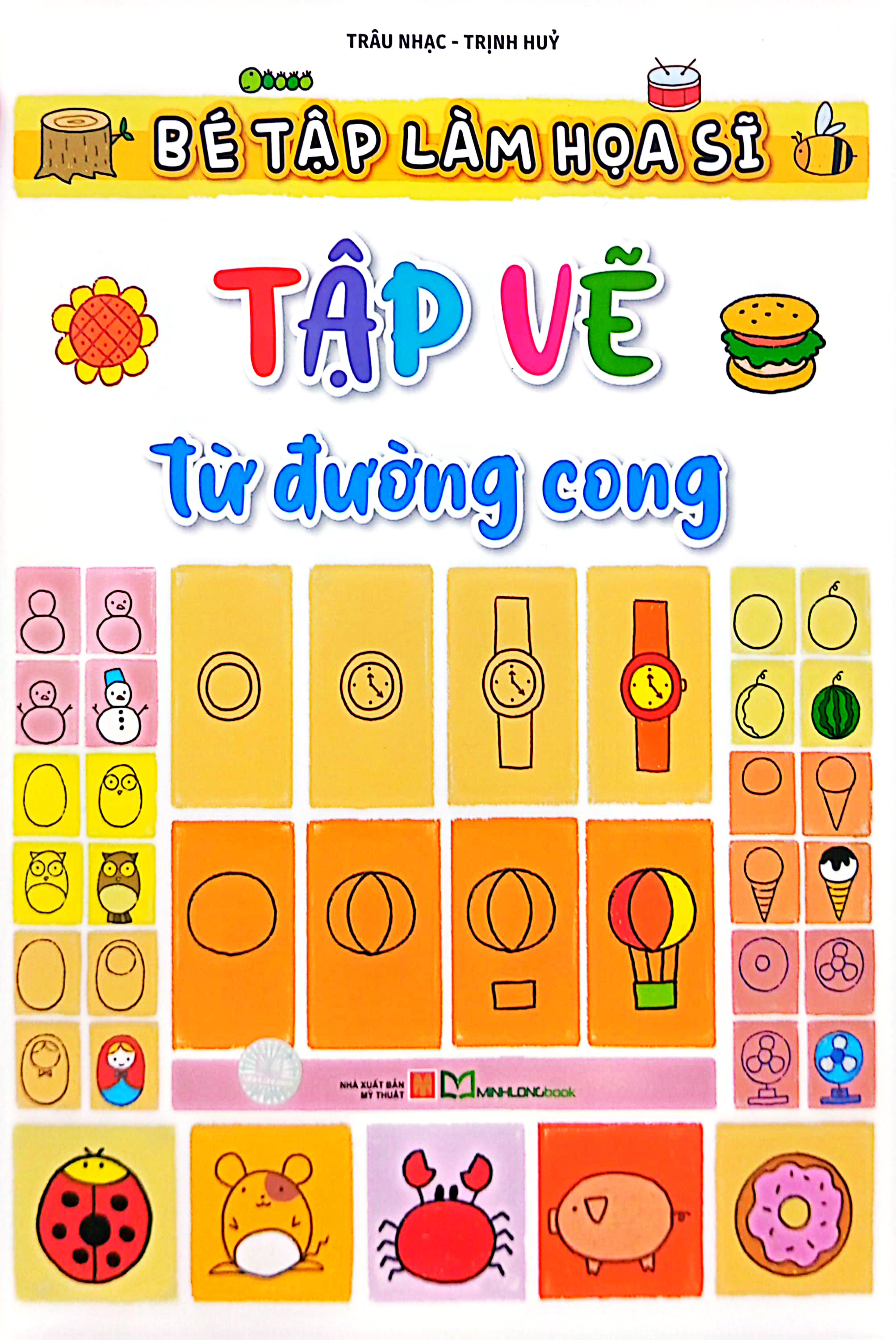 bé tập làm họa sĩ - tập vẽ từ đường cong - Ảnh 2