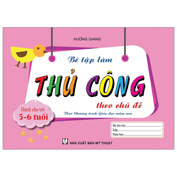 bé tập làm thủ công theo chủ đề dành cho trẻ 5-6 tuổi