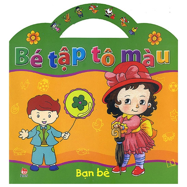 bé tập tô màu - bạn bè (tái bản 2019)