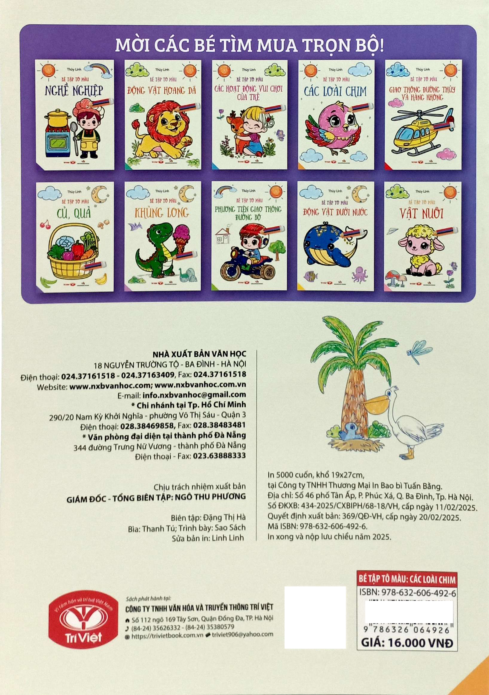 bé tập tô màu - các loài chim - Ảnh 6