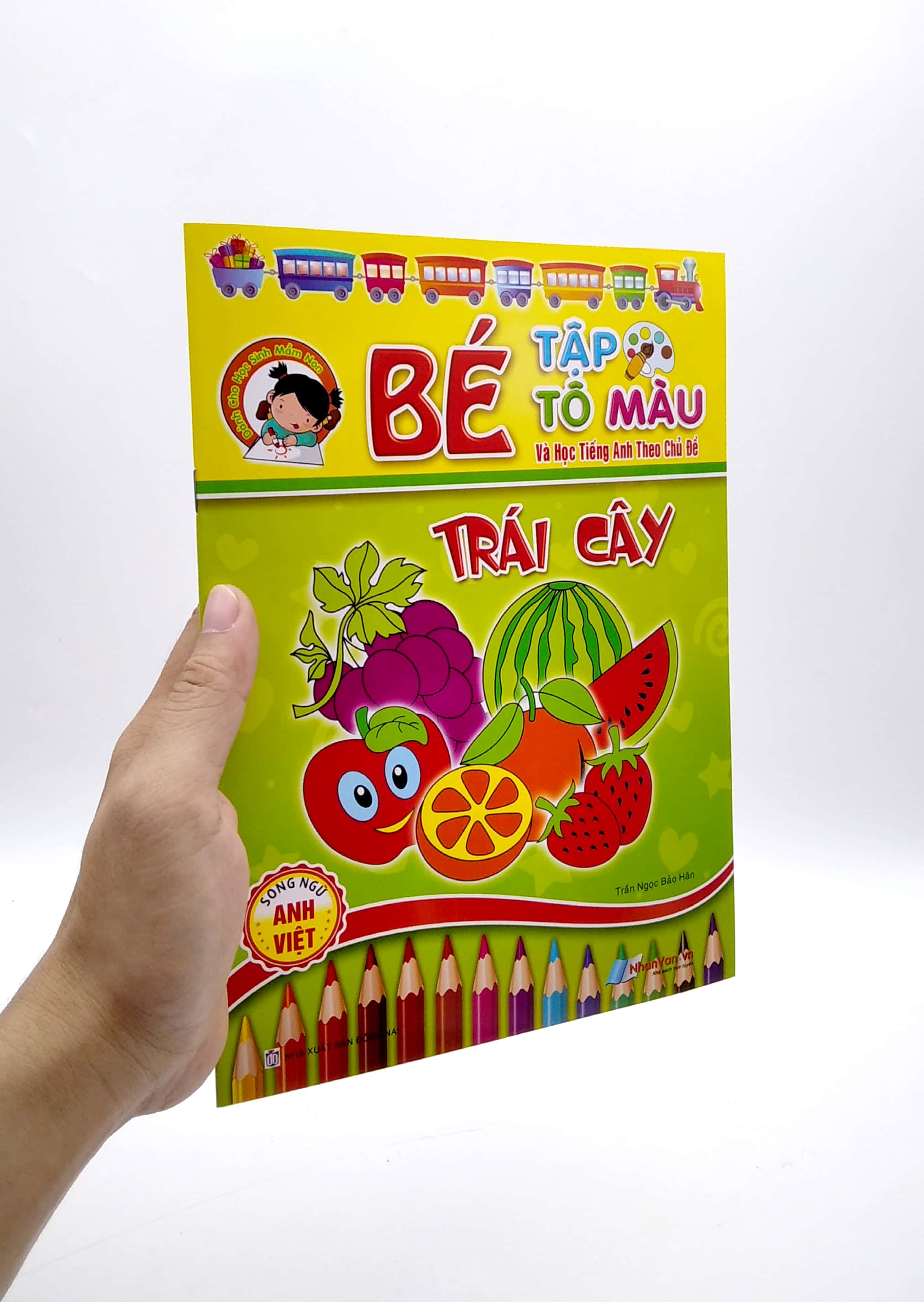 bé tập tô màu và học tiếng anh theo chủ đề - trái cây - Ảnh 2