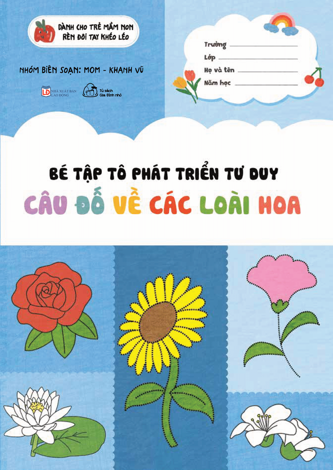 bé tập tô phát triển tư duy - câu đố về các loài hoa - Ảnh 2