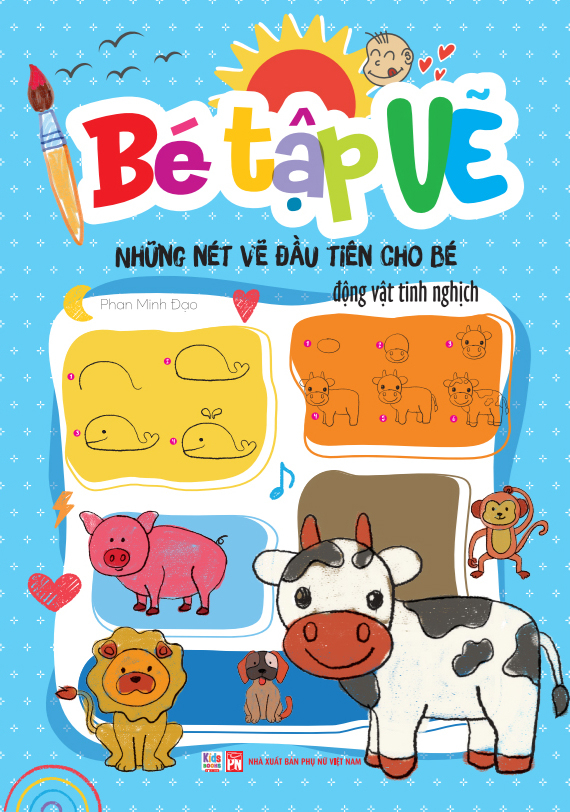 Be Tap Ve - Nhung Net Ve Dau Tien Cho Be - Dong Vat Tinh Nghich - Ảnh 2