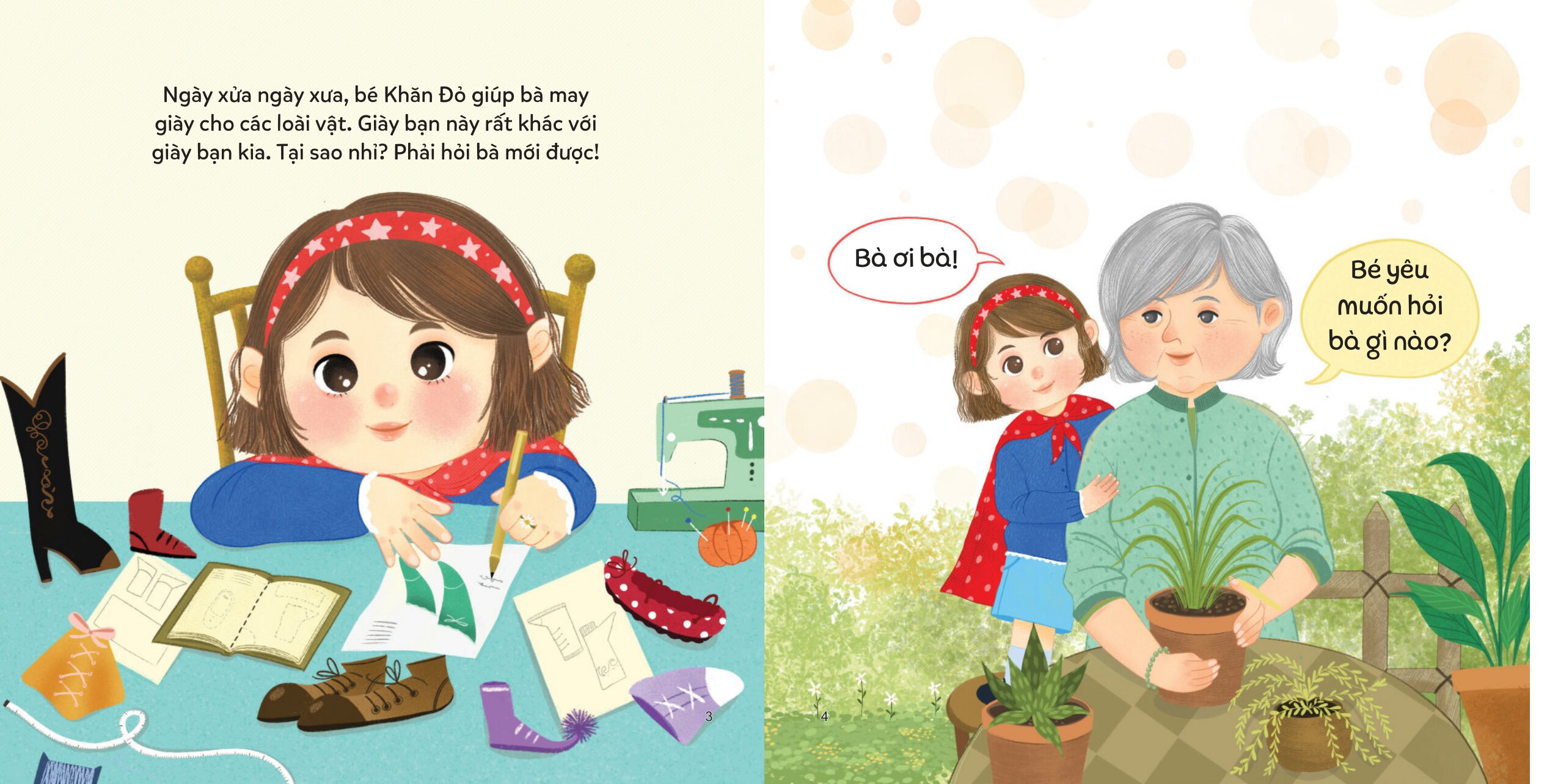 Bé Thông Minh - Bé Con Ham Hỏi - Khăn Đỏ Và Chiếc Giày Ngộ Nghĩnh - Bìa Cứng - Ảnh 3