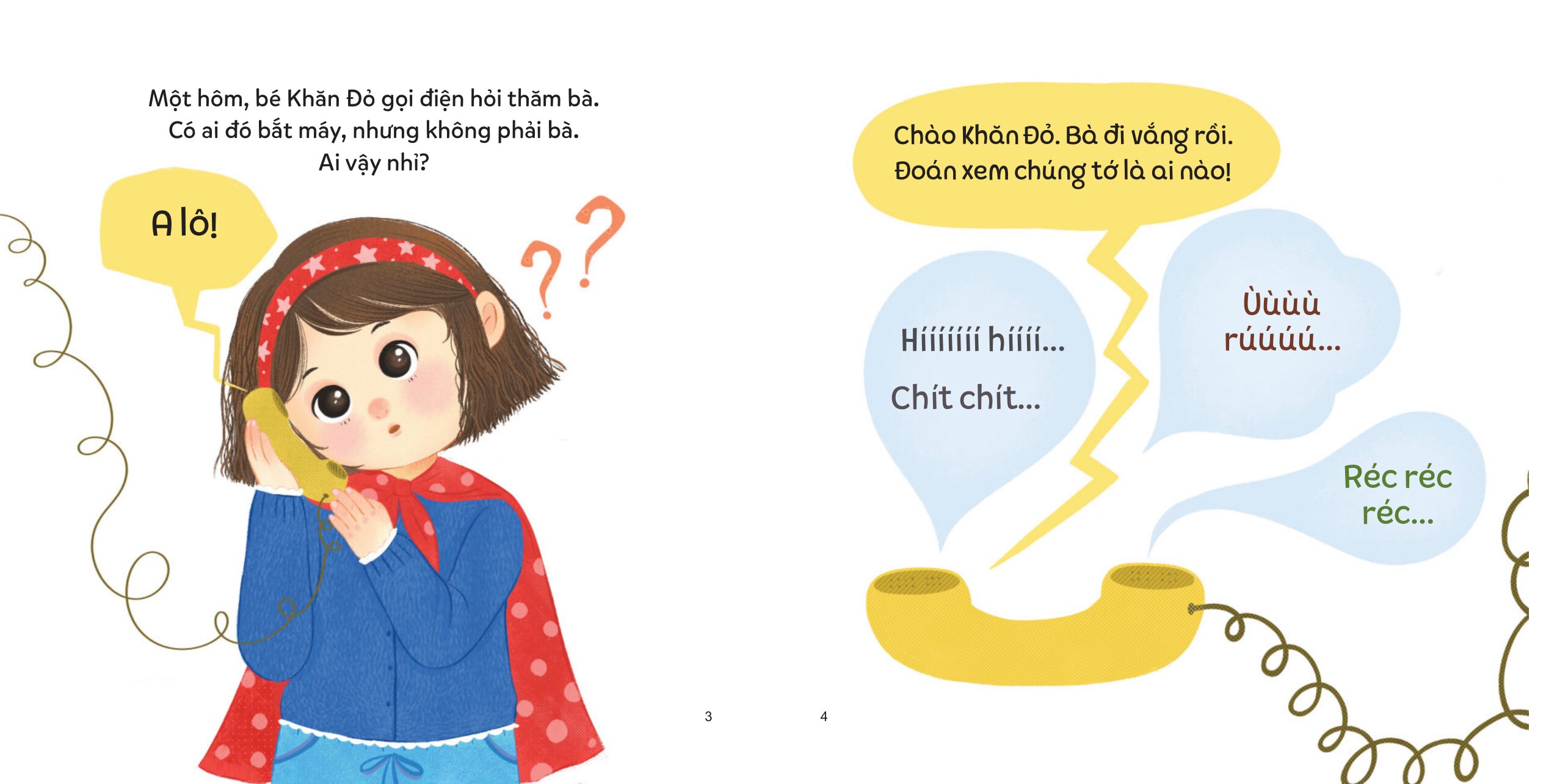 Bé Thông Minh - Bé Con Ham Hỏi - Khăn Đỏ Và Đôi Tai Xinh Xắn - Bìa Cứng - Ảnh 3