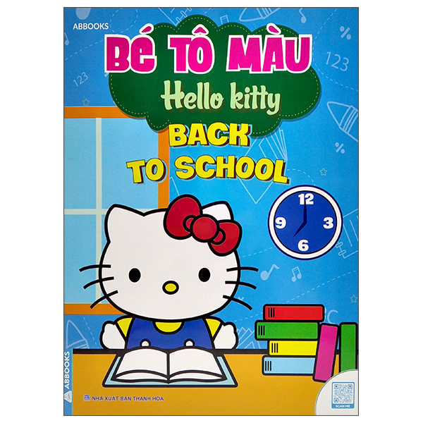 bé tô màu hello kitty - back to school