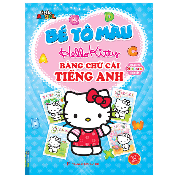 bé tô màu hello kitty - bảng chữ cái tiếng anh