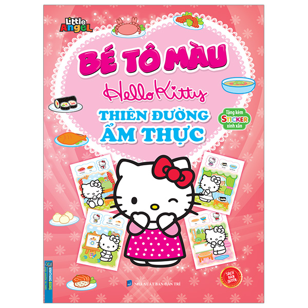 bé tô màu hello kitty - thiên đường ẩm thực