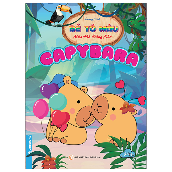 bé tô màu - mùa hè đáng nhớ - capybara