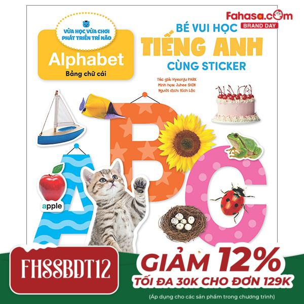 bé vui học tiếng anh cùng sticker - alphabet - bảng chữ cái