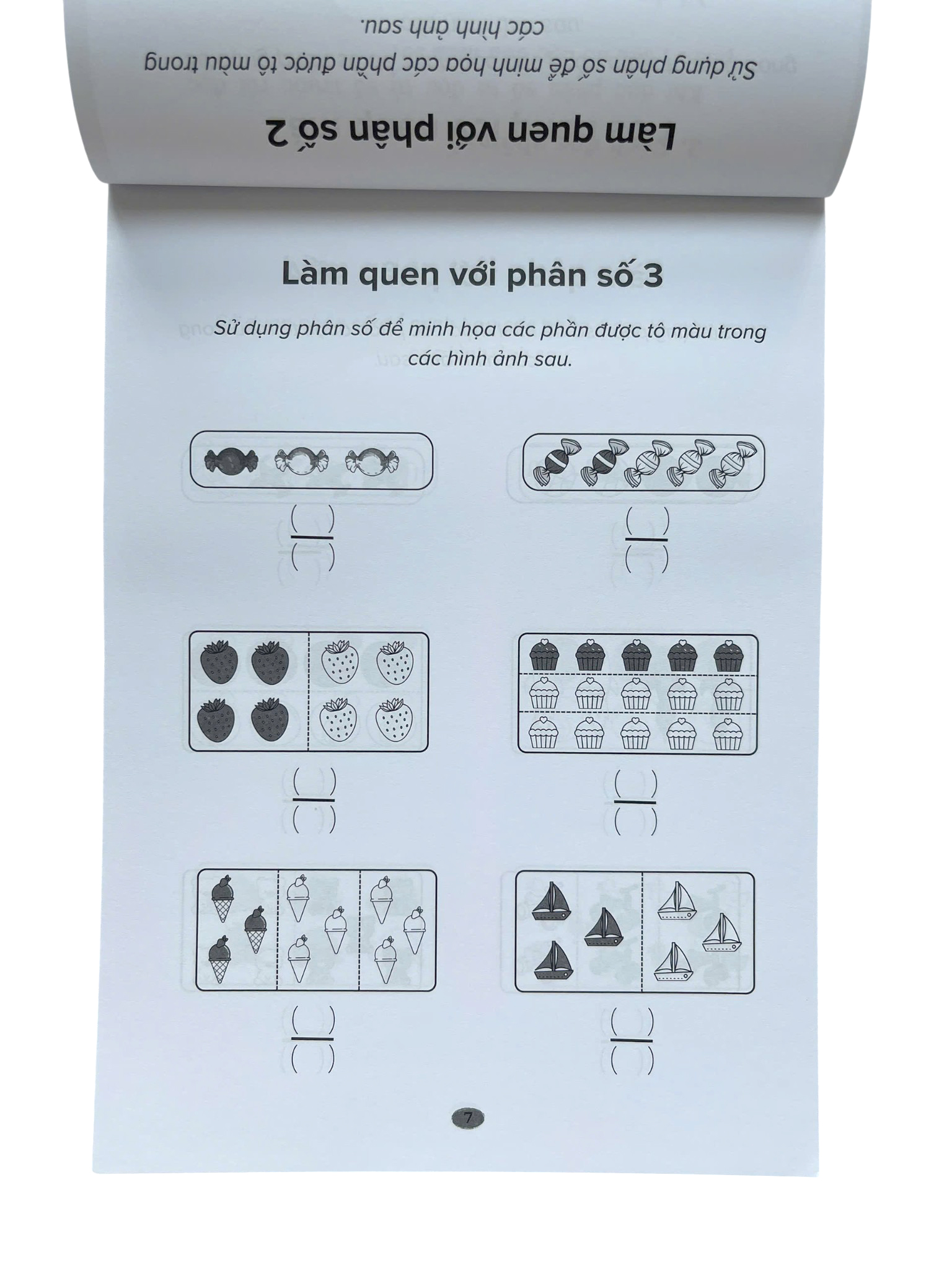 Bí Quyết Của Học Sinh Giỏi - Thực Hành Phân Số - Làm Quen Phân Số Cơ Bản - Dành Cho Bé 7-10 Tuổi - Ảnh 4