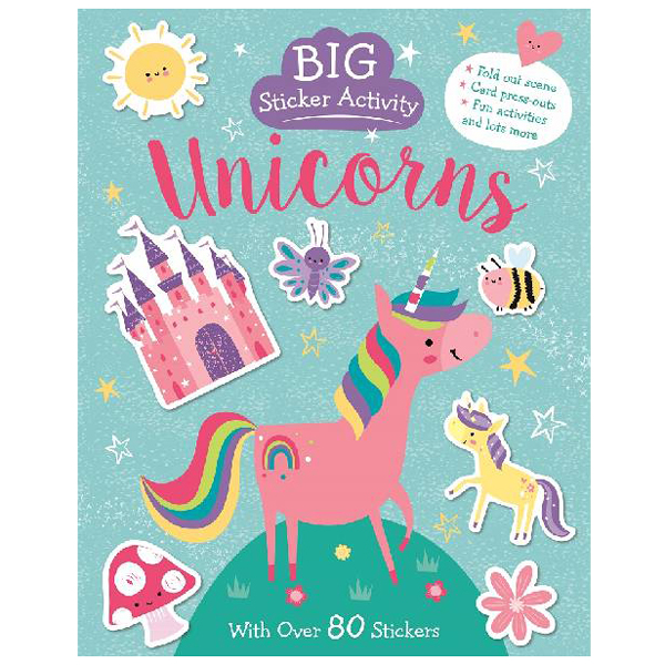 big sticker activity - unicorns