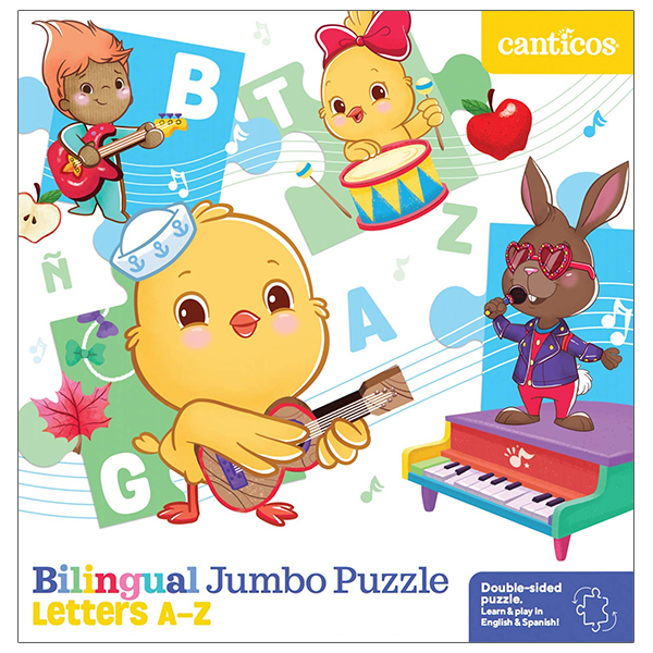 bilingual jumbo puzzle: letters a-z