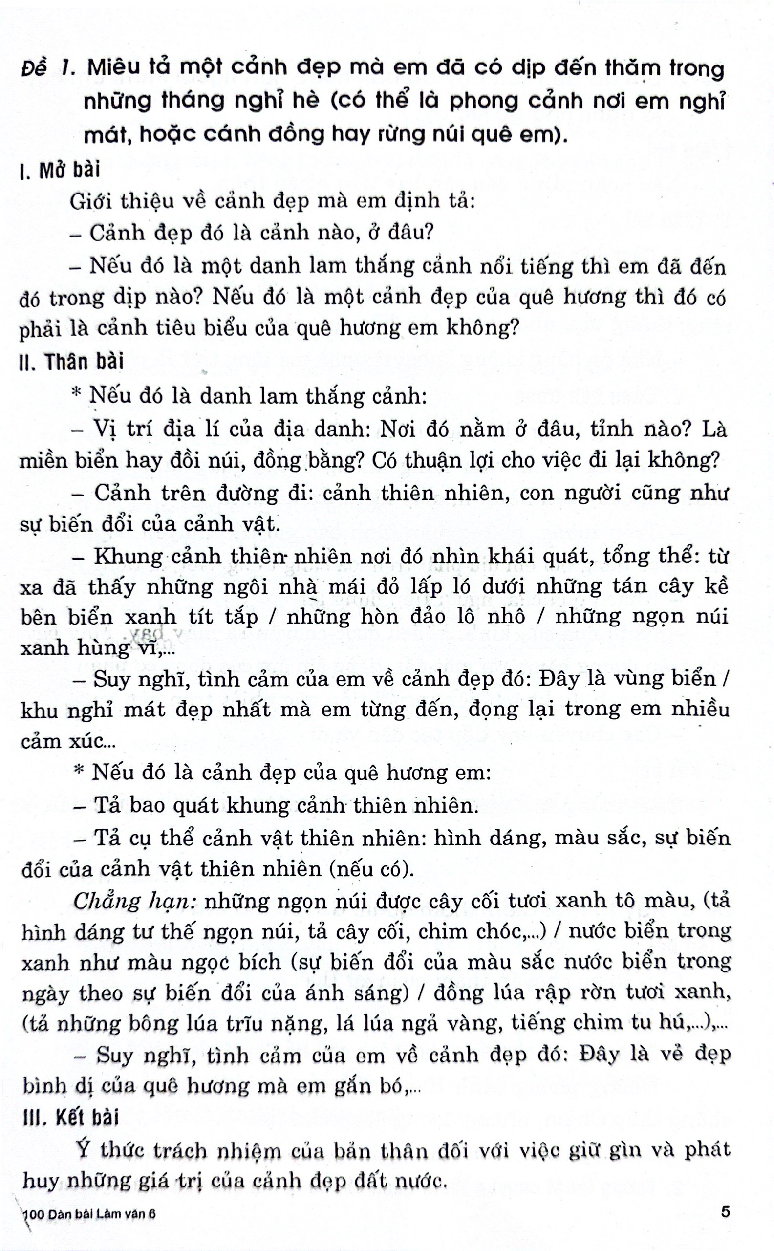 Bộ 100 Dàn Bài Chi Tiết Tập Làm Văn 6 (Theo Chương Trình GDPT Mới) - Ảnh 10