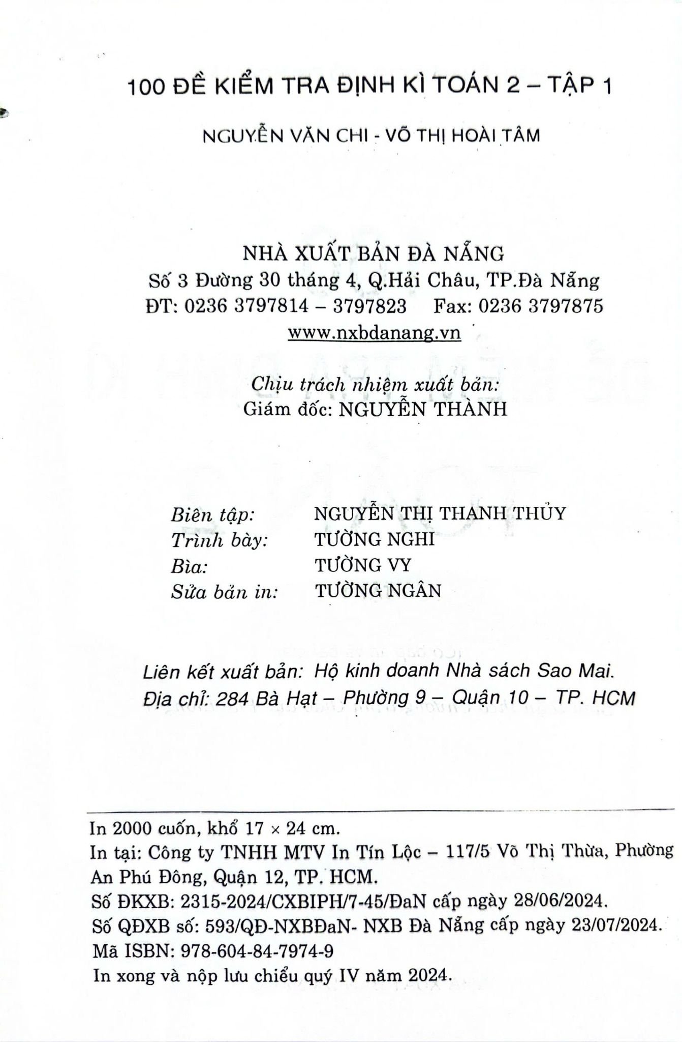 Bộ 100 Đề Kiểm Tra Định Kì Toán 2 - Tập 1 - Có Đáp Án Và Lời Giải (Biên Soạn Theo Chương Trình Giáo Dục Phổ Thông Mới) - Ảnh 3
