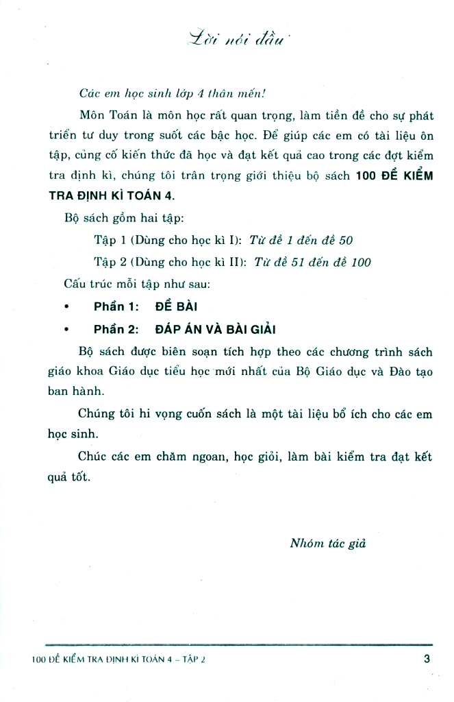bộ 100 đề kiểm tra định kì toán 4 - tập 2 - có đáp án và lời giải (biên soạn theo chương trình gdpt mới) - Ảnh 3