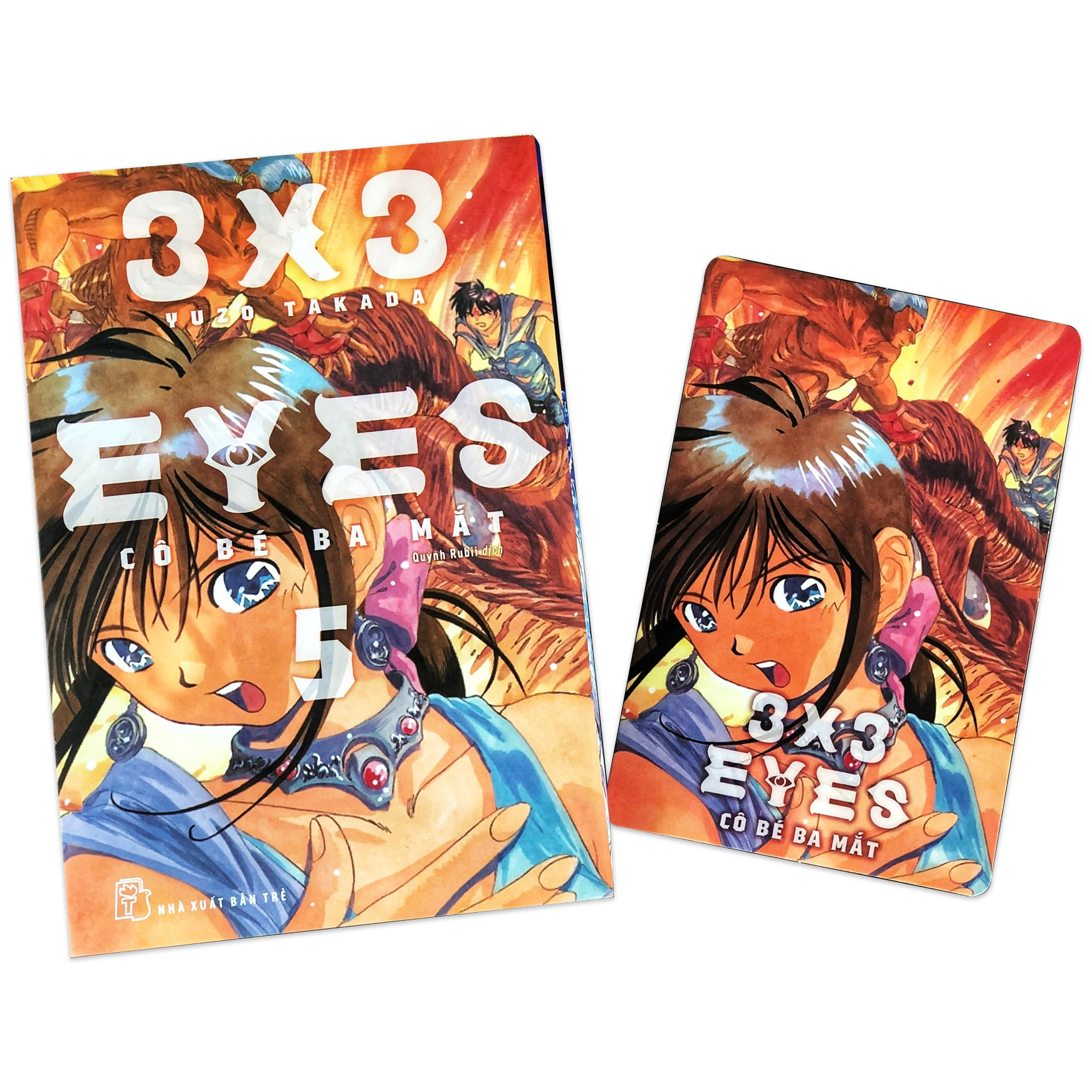 bộ 3x3 eyes - cô bé ba mắt - tập 5 - tặng kèm card giấy - Ảnh 3