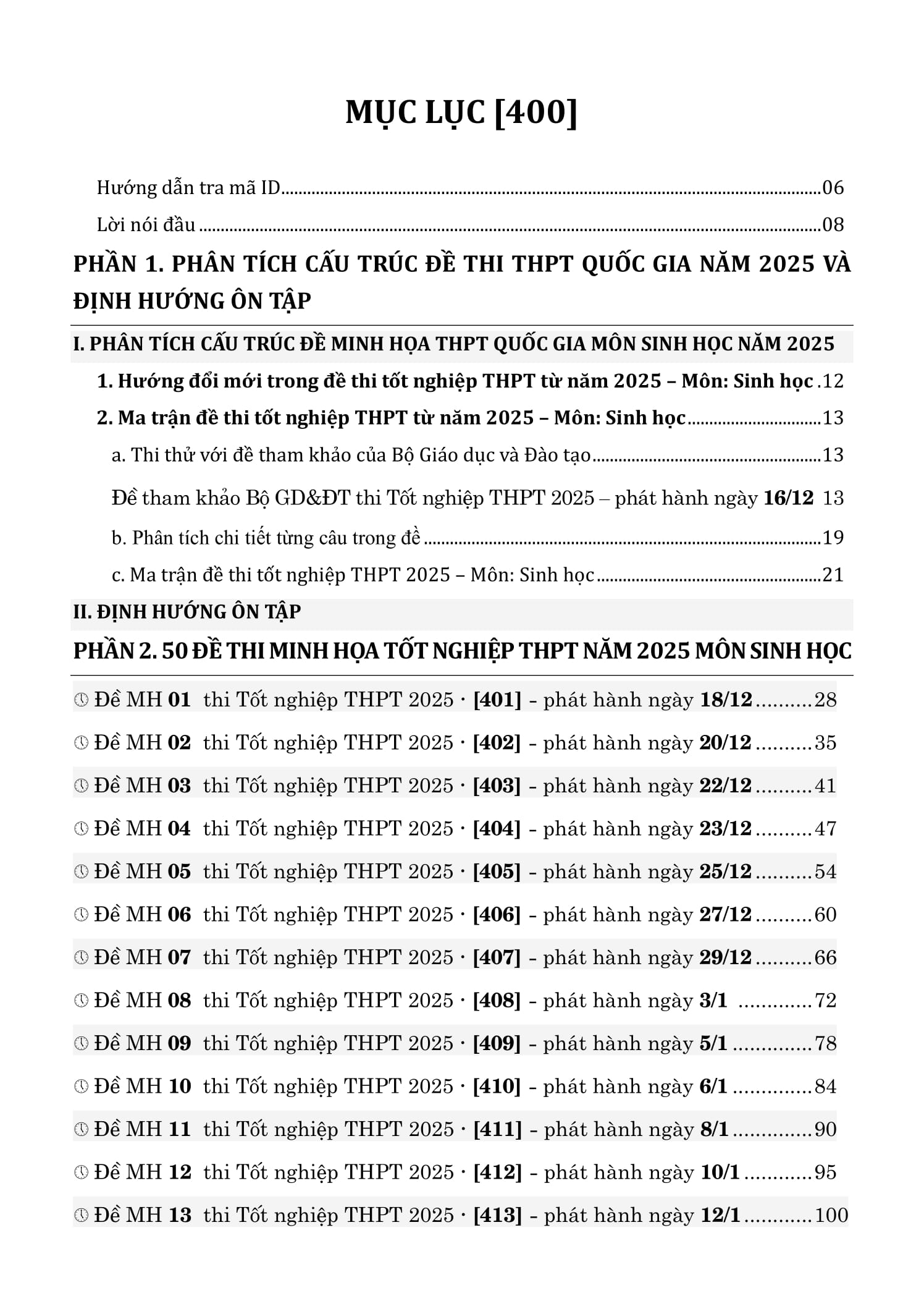 Bộ 50 Đề Minh Họa Tốt Nghiệp THPT 2025 - Môn Sinh Học - Ảnh 3