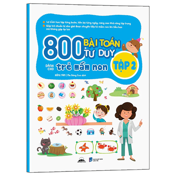 Bộ
						
										
										800 Bài Toán Tư Duy Dành Cho Trẻ Mầm Non - Tập 2