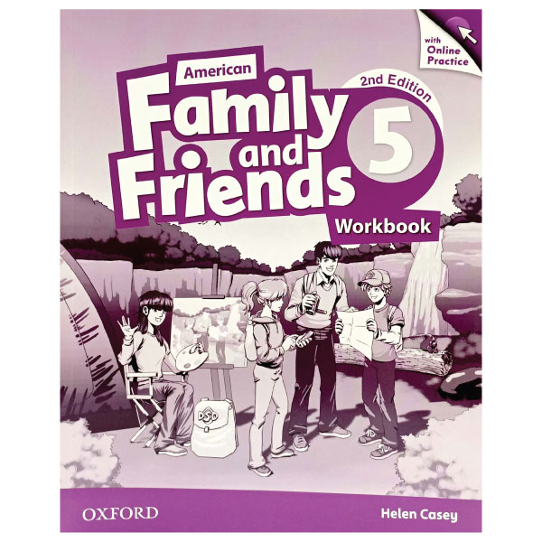 bộ american family and friends level 5: workbook with online practice - 2nd edition