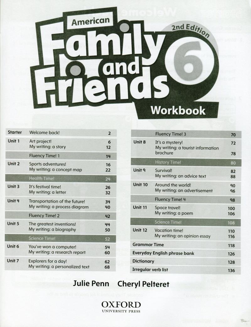 bộ american family and friends level 6: workbook with online practice - 2nd edition