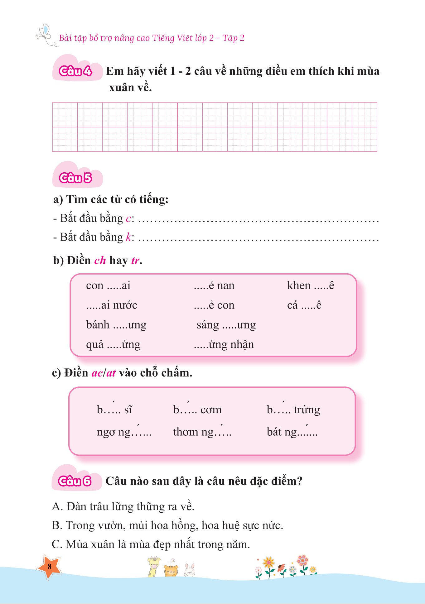 bộ bài tập bổ trợ và nâng cao tiếng việt lớp 2 - tập 2 (theo sgk bộ kết nối tri thức với cuộc sống) - Ảnh 9