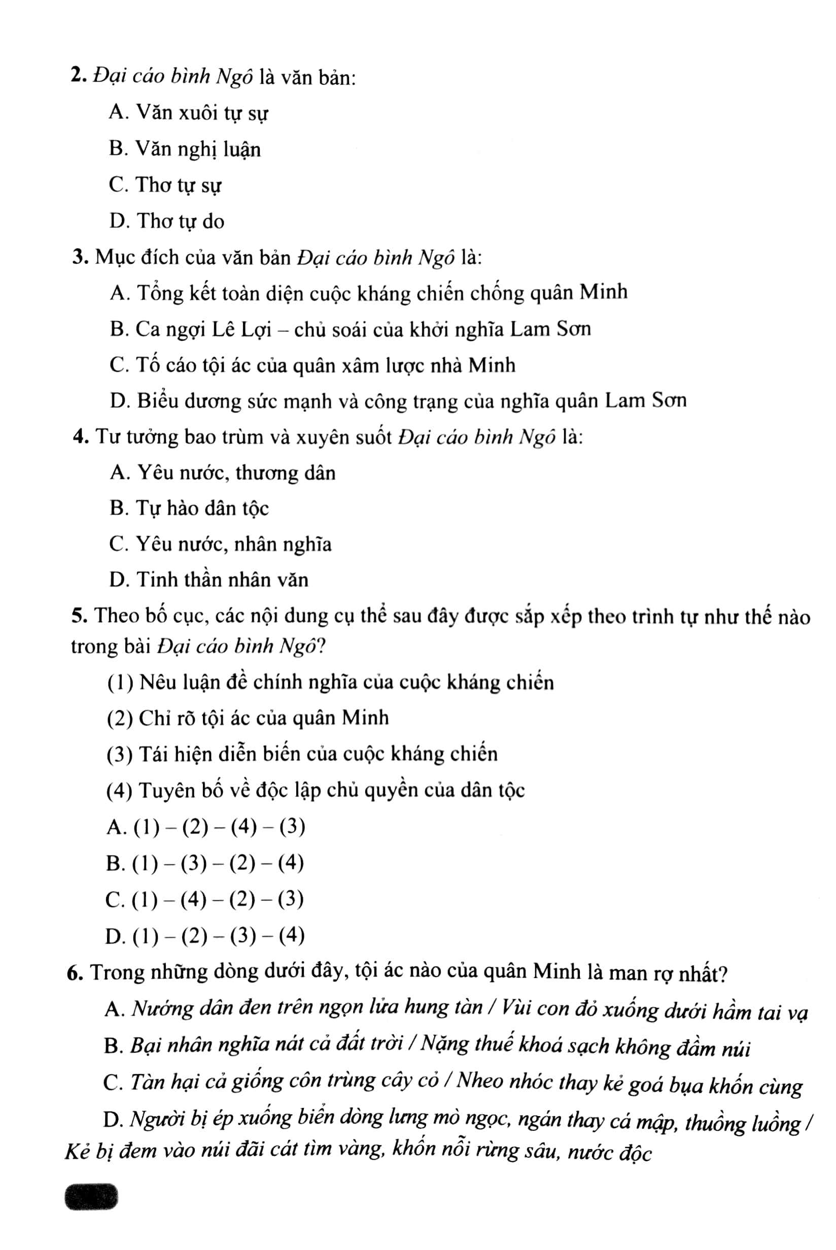 bộ bài tập đọc hiểu ngữ văn 10 - tập 2 (cánh diều) - Ảnh 5