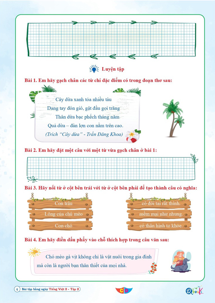 Bo
						
										
										Bai Tap Hang Ngay Tieng Viet 2 - Tap 2 (Bien Soan Theo Chuong Trinh SGK Canh Dieu) - Ảnh 6