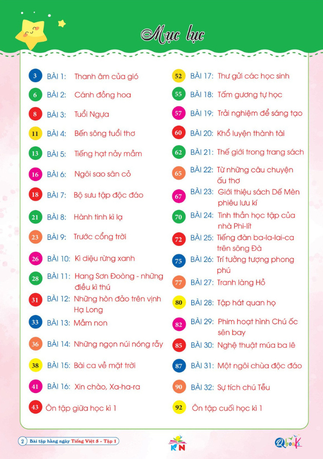 Bộ
						
										
										Bài Tập Hằng Ngày Tiếng Việt 5 - Tập 1 (Kết Nối) - Ảnh 3