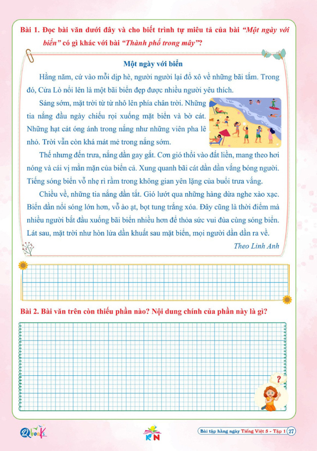Bộ
						
										
										Bài Tập Hằng Ngày Tiếng Việt 5 - Tập 1 (Kết Nối) - Ảnh 5