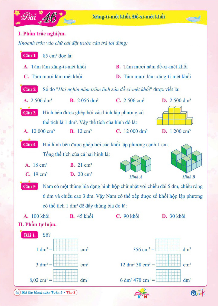 Bộ Bài Tập Hằng Ngày Toán 5 - Tập 2 (Kết Nối) - Ảnh 5