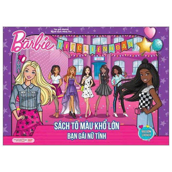 Bộ Barbie - Sách Tô Màu Khổ Lớn - Năng Động - Ảnh 6