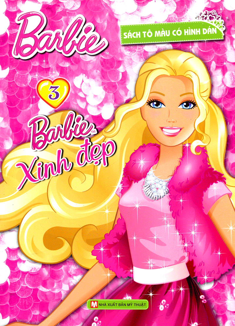 bộ barbie xinh đẹp 3 (tô màu có hình dán) - Ảnh 2
