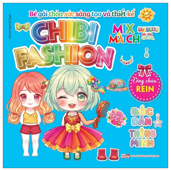 Bộ Bé Gái Thỏa Sức Sáng Tạo Và Thiết Kế - Chibi Fashion - Công Chúa San - Ảnh 3