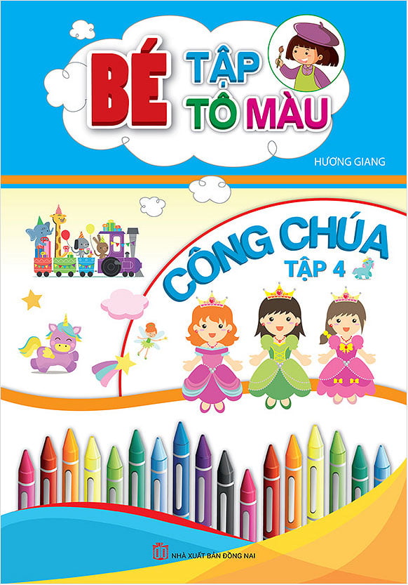 bộ bé tập tô màu công chúa - tập 4