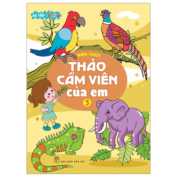 bộ bé tập tô màu - thảo cầm viên của em - tập 3