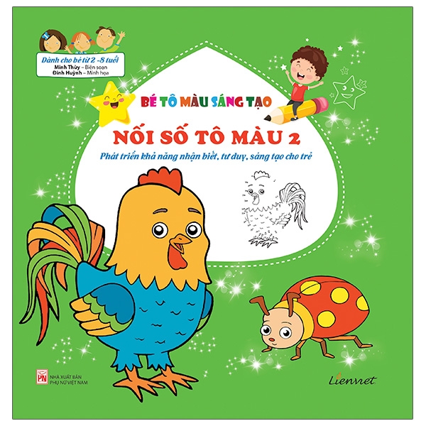 bộ bé tô màu sáng tạo - nối số tô màu 2