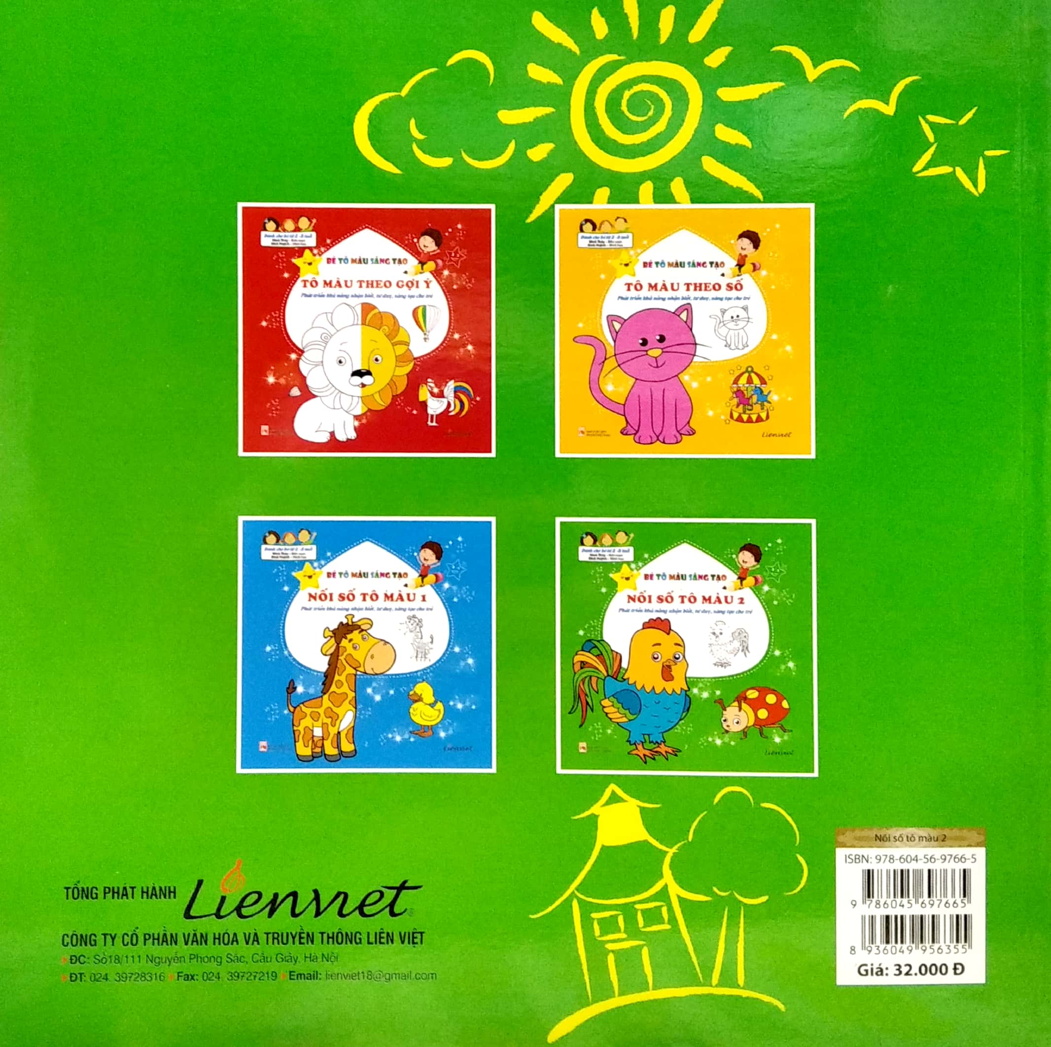 bộ bé tô màu sáng tạo - nối số tô màu 2 - Ảnh 6