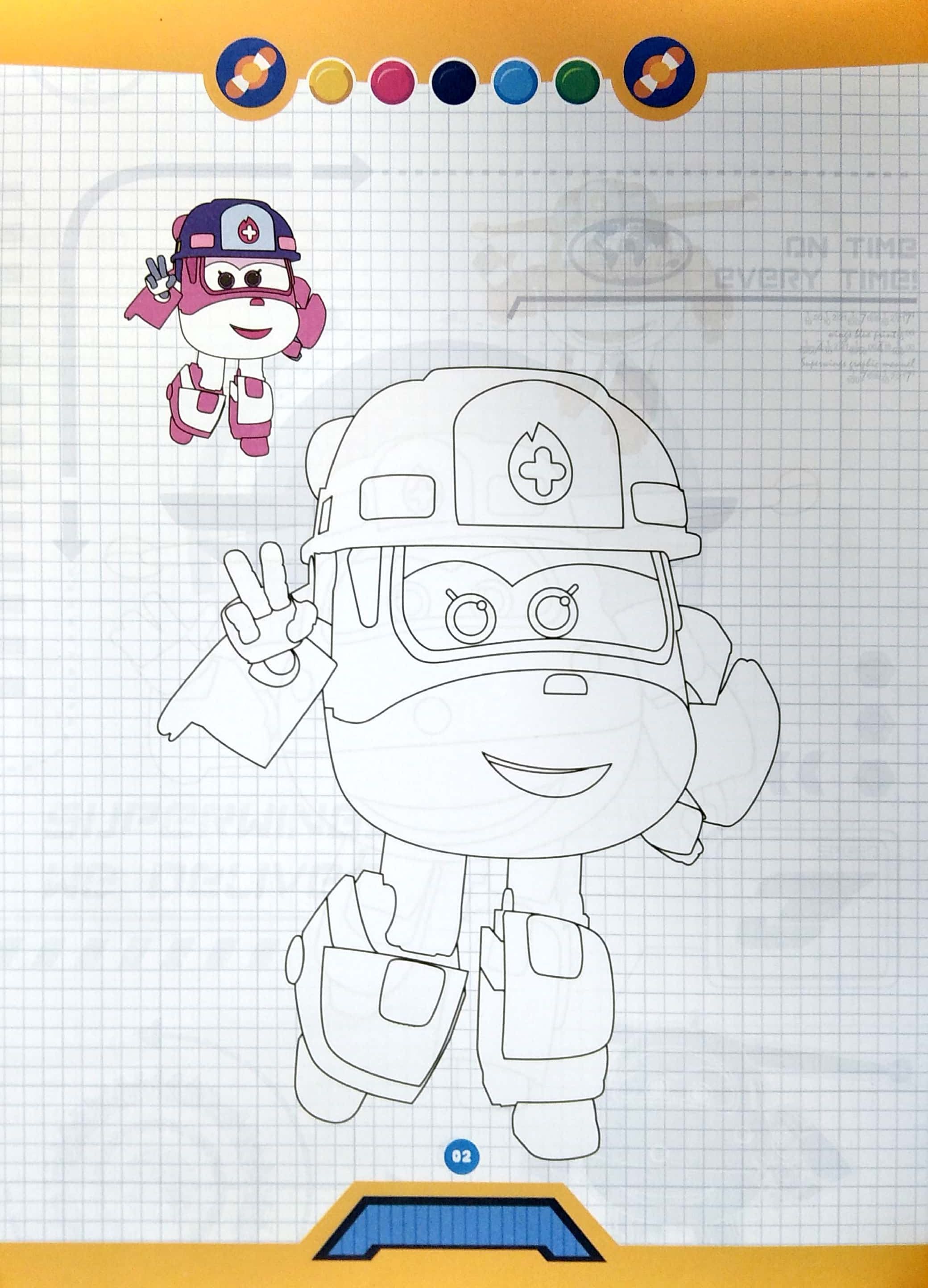 bộ bé tô màu super wings - quyển 4 - Ảnh 4