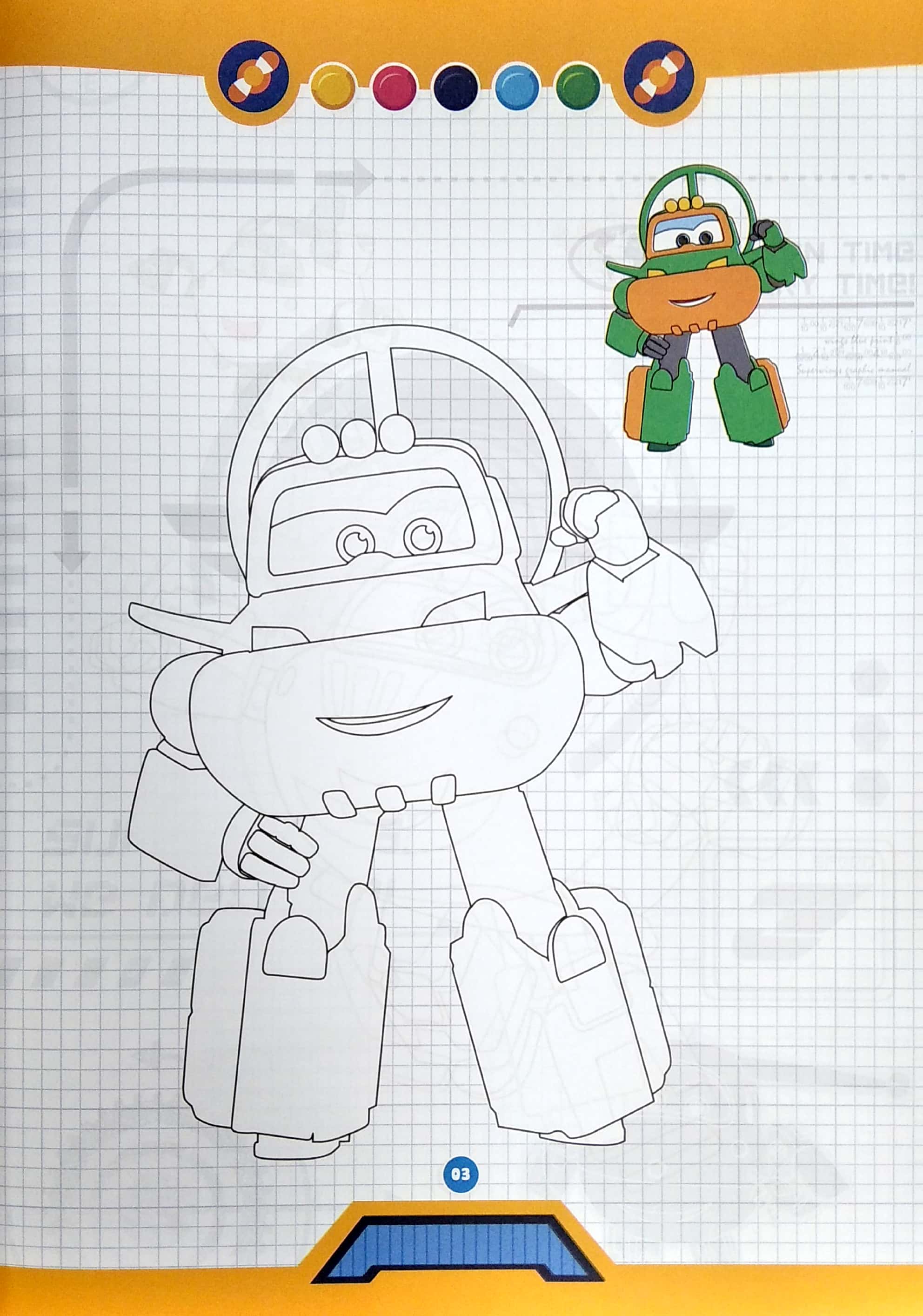 bộ bé tô màu super wings - quyển 4 - Ảnh 5