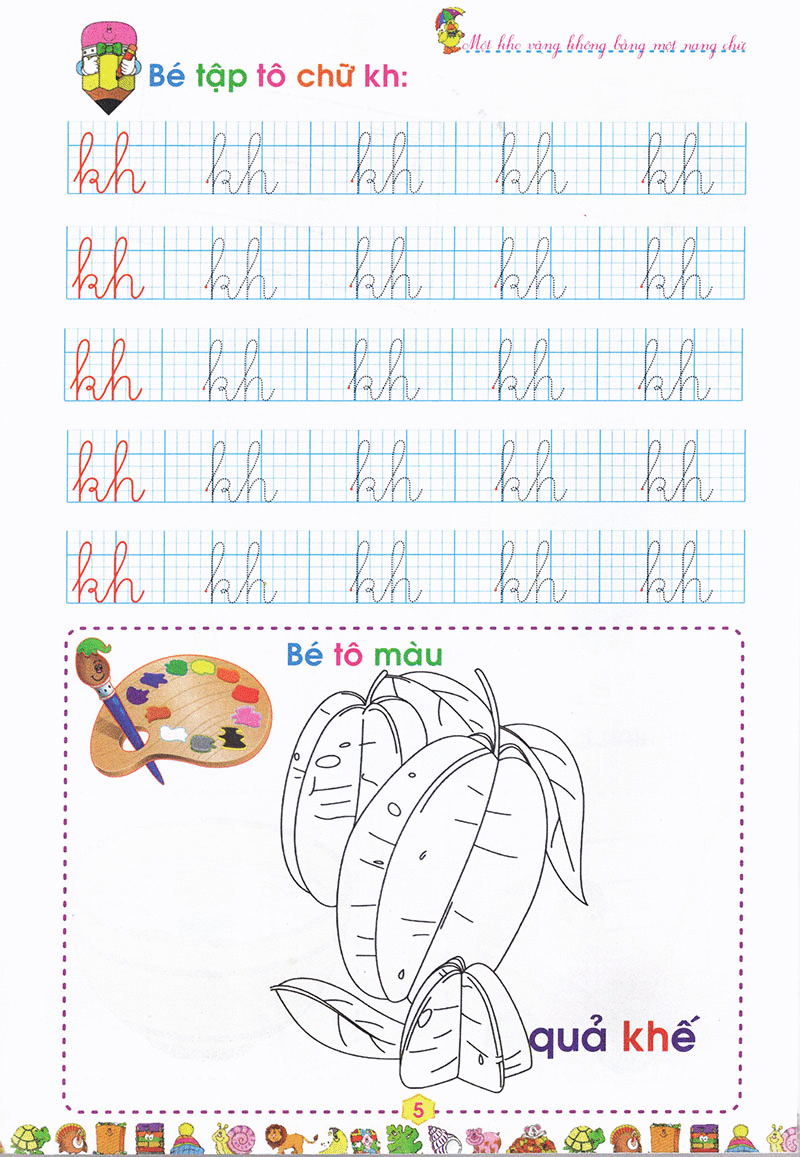 bộ bé vào lớp 1 - tập tô chữ cái (quyển 3) - Ảnh 6