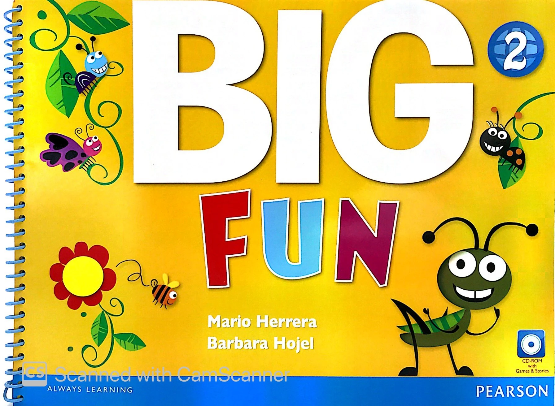 bộ big fun 2 student book with cd-rom