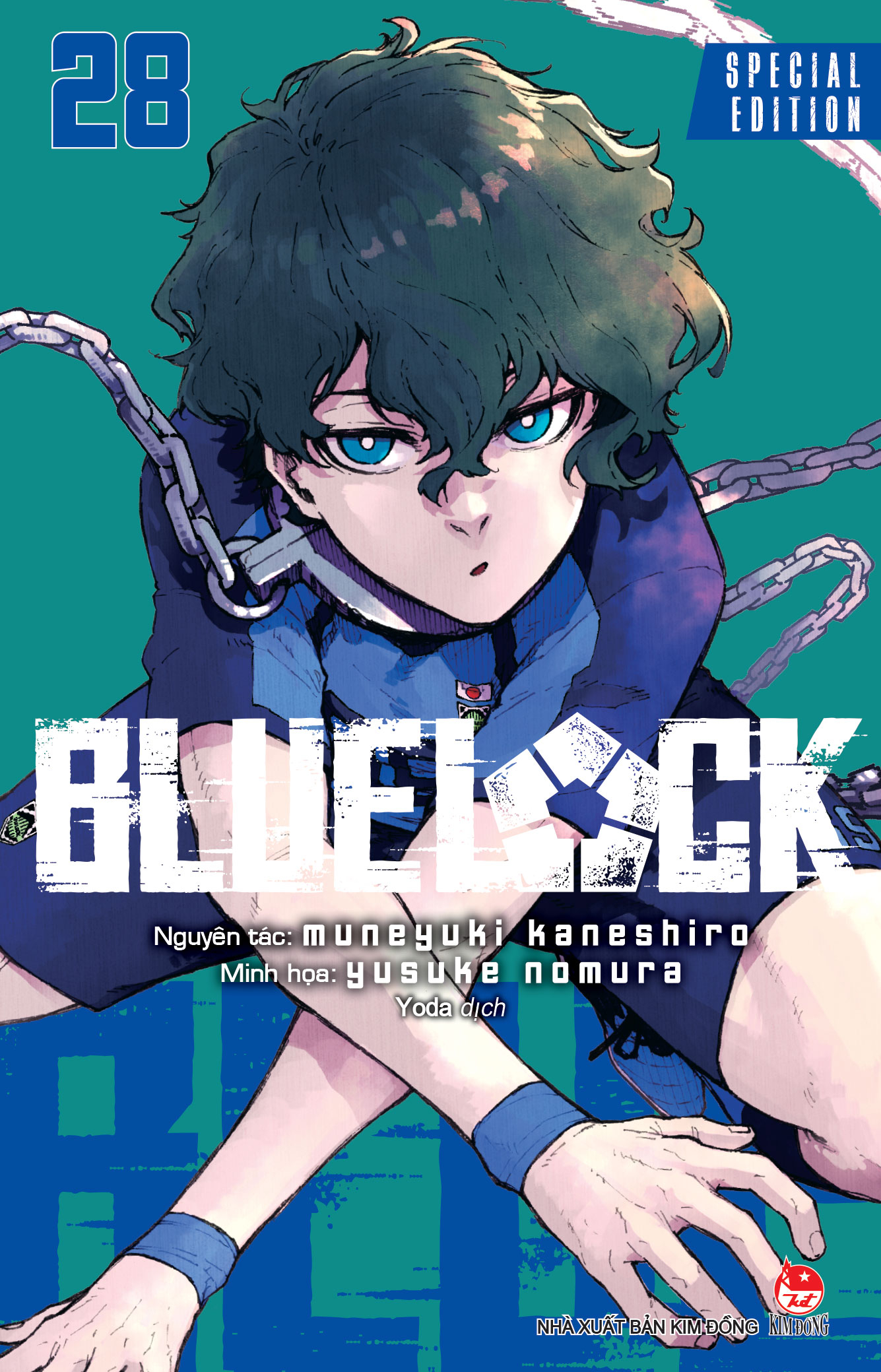 Bộ BlueLock - Tập 28 - Bản Đặc Biệt - Tặng Kèm Hộp Quà 6 Món Với Chữ Kí Nhân Vật (Set Huy Hiệu + Set Sticker + Set Clear Card) - Ảnh 4