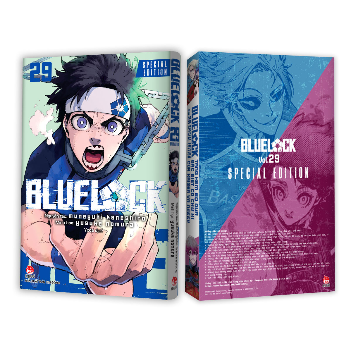 Bộ BlueLock - Tập 29 - Bản Đặc Biệt - Tặng Kèm Hộp Quà 6 Món Với Chữ Kí Nhân Vật (Set Huy Hiệu + Set Sticker + Set Clear Card) - Ảnh 4