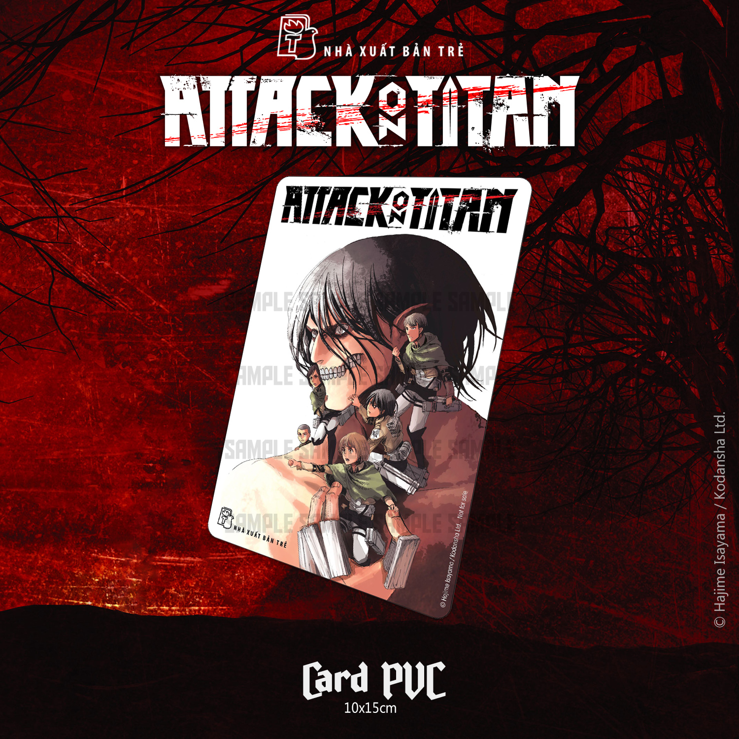 bộ bộ manga - attack on titan: tập 1 - 3 (bộ 3 tập) - tặng kèm card pvc + card shikishi - Ảnh 3