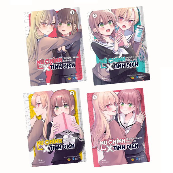 Bộ Bộ Manga - Nữ Chính Truyện Tranh Thiếu Nữ X Tình Địch: Tập 1 - 4 (Bộ 4 Tập) (Tái Bản 2025)